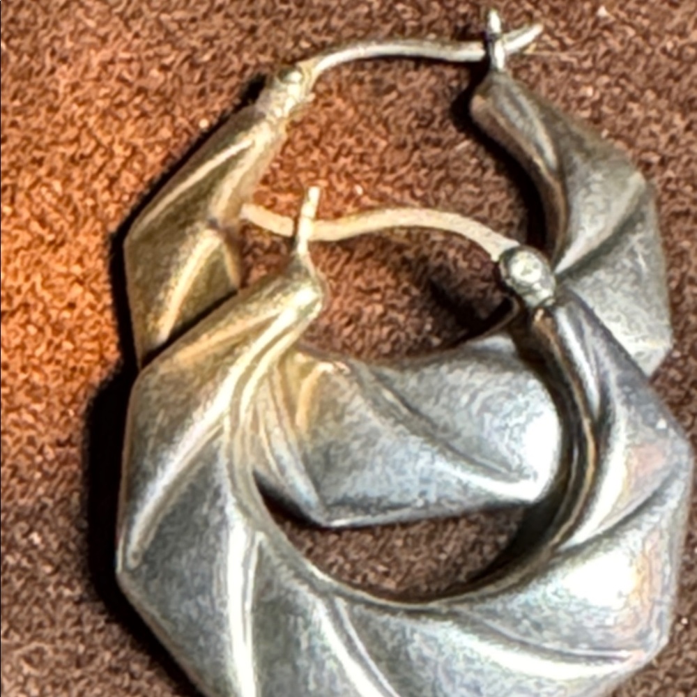Silver PUFF 925 earrings 🐈‍⬛ - Picture 5 of 7